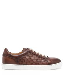 Magnanni interwoven-detail low-top sneakers - Brown