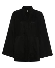 Thom Krom open-front linen jacket - Black