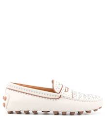 Tod's Gommino Macro studded loafers - White