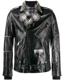 Philipp Plein studded biker jacket - Black