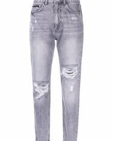 Philipp Plein ripped cropped jeans - Grey