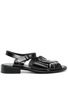 Hereu Ancora cut-out leather sandals - Black
