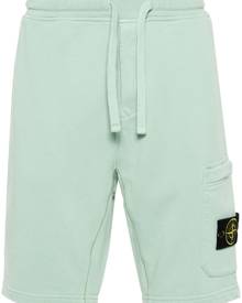 Stone Island Compass-appliqué cargo shorts - Green