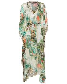 Roberto Cavalli botanical-print maxi dress - Green