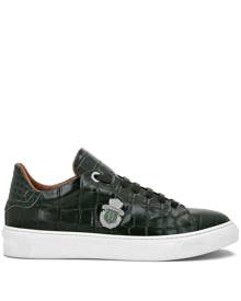 Billionaire crocodile-embossed leather sneakers - Green
