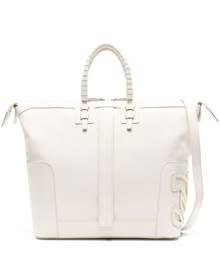 Casadei C-Style leather tote bag - White