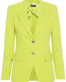 LIU JO single-breasted crepe blazer - Green