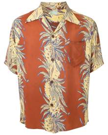 Fake Alpha Vintage 1950s floral print short-sleeved shirt - Brown