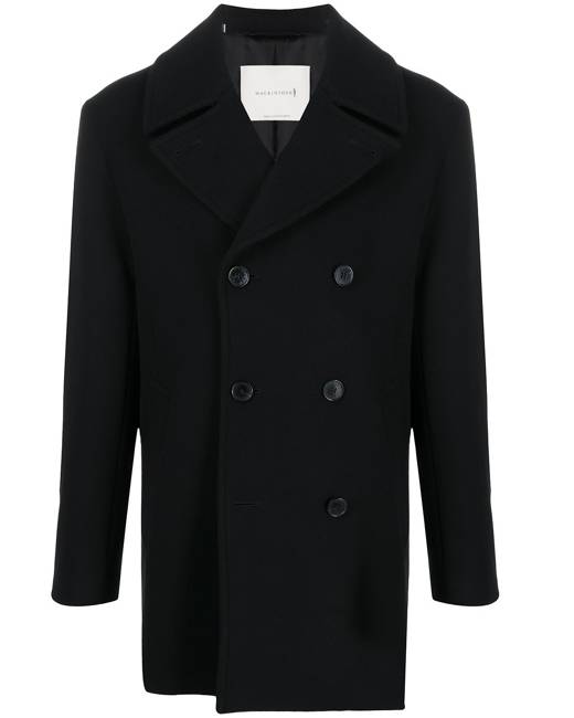 black pea jacket mens