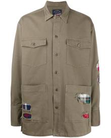 Paul & Shark distressed shirt jacket - Green