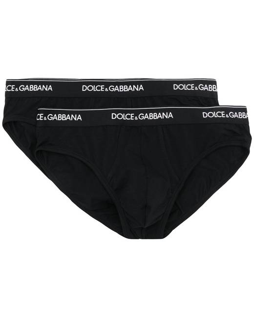 Dolce & Gabbana logo-plaque Cotton Boxer Briefs - Farfetch