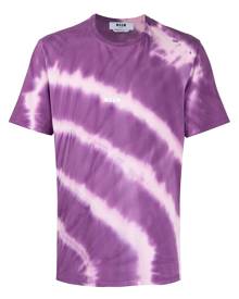 MSGM tie-dye print T-shirt - Purple