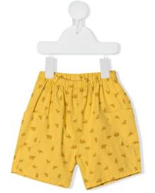 Knot Cargo animal-print shorts - Yellow