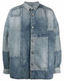 AMBUSH patchwork denim shirt - Blue