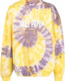 Daily Paper x Newseum tie-dye print sweatshirt - Yellow