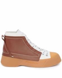 JW Anderson panelled high-top sneakers - Brown