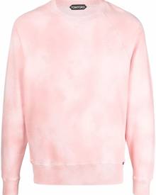 TOM FORD tie dye -print sweatshirt - Pink