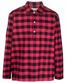 Mackintosh MILITARY tartan-check shirt - Red