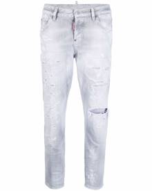 DSQUARED2 high rise cropped jeans - Grey