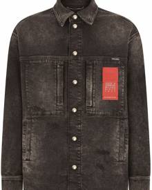 Dolce & Gabbana logo-print denim jacket - Black