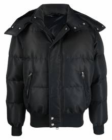 Alexander McQueen logo-print padded puffer jacket - Black