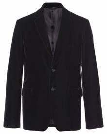 Prada single-breasted button-front velvet blazer - Black