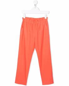 Bonpoint elasticated-waist poplin trousers - Orange