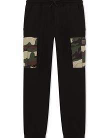 Dolce & Gabbana Kids camouflage-print track trousers - Black