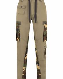 Dolce & Gabbana camouflage panelled trousers - Green