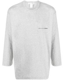 Comme Des Garçons Shirt logo-print long-sleeve T-shirt - Grey