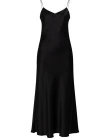 Asceno Lyon maxi slip dress - Black