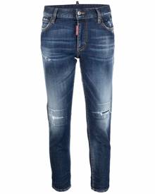 Dsquared2 distressed cropped jeans - Blue