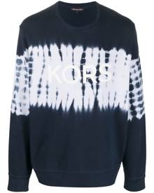 Michael Kors tie-dye print detail sweatshirt - Blue