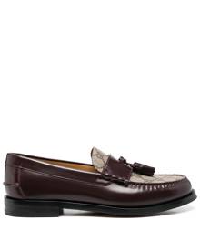 Gucci tassel-detail GG canvas loafers - Red