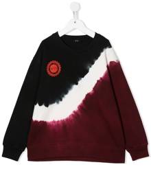 Nº21 Kids tie-dye print logo sweatshirt - Red