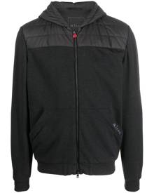 Kiton zipped hooded jacket - Black