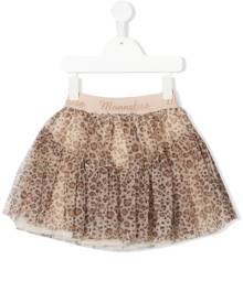 Monnalisa animal-print tutu skirt - Neutrals