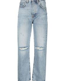 LIU JO ripped straight-leg jeans - Blue