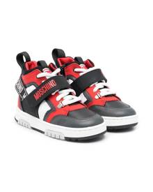 Moschino Kids mid-top logo-print sneakers - Red