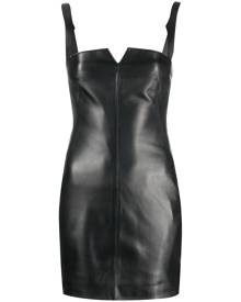 Off-White leather mini dress - Black