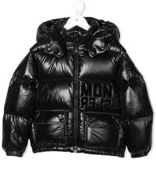 Moncler Enfant logo-print puffer jacket - Black