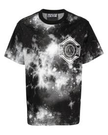 Versace Jeans Couture logo tie-dye T-shirt - Black