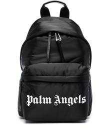 Palm Angels logo-print backpack - Black