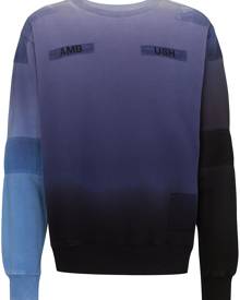 AMBUSH tie-dye patchwork sweatshirt - Blue