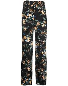 ERDEM floral-print tailored trousers - Black