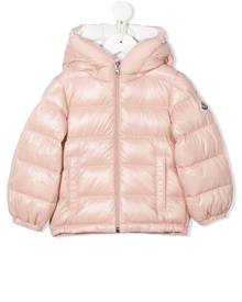 Moncler Enfant Salzman logo-print puffer jacket - Pink