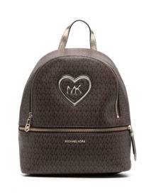 Michael Kors Kids logo print backpack - Brown