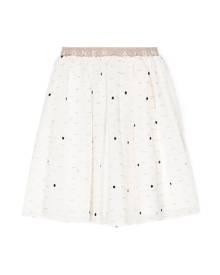 Aigner Kids polka-dot print skirt - Neutrals