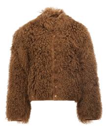 Takahiromiyashita The Soloist furry bomber jacket - Brown