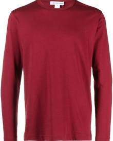 Comme Des Garçons Shirt logo-print long-sleeve T-shirt - Red